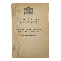 Manual, British, A Field Surgery Pocket Book, 1944