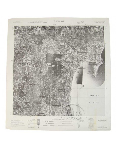 Photo-Map, Cherbourg D-27, 1944 Photo-Map, Cherbourg D-27, 1944