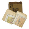 Maps, Silk, Escape, C/D & E/F, 1943, with Pouch, MAPS ONLY