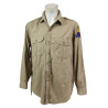 Shirt, Cotton, Khaki, 16 x 33, Henry Broemsen, ARC Field Director, 8th Armored Division
