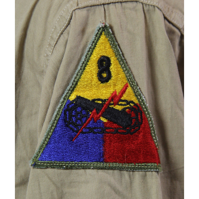 Shirt, Cotton, Khaki, 16 x 33, Henry Broemsen, ARC Field Director, 8th Armored Division