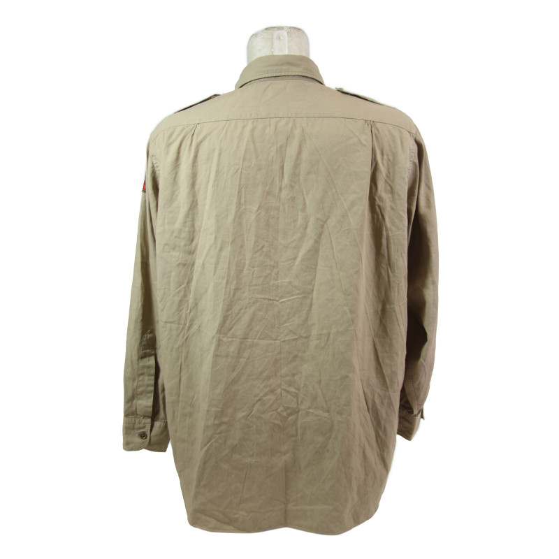 Shirt, Cotton, Khaki, 16 x 33, Henry Broemsen, ARC Field Director, 8th Armored Division