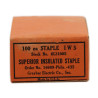 Box, 100 Superior Insulated Staples, US Army, 1943