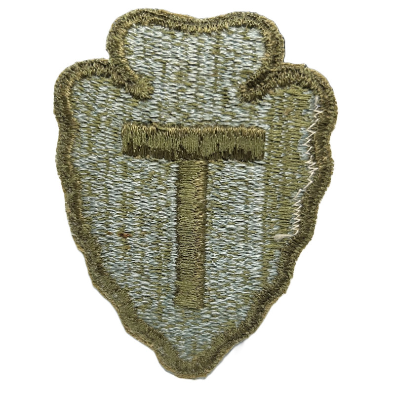 Insigne, 36th Infantry Division, dos et bord verts, 1943