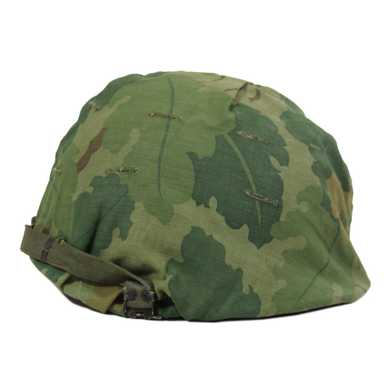 Helmet, M1, Complete, with Camouflage Cover, 1965-1972, Vietnam