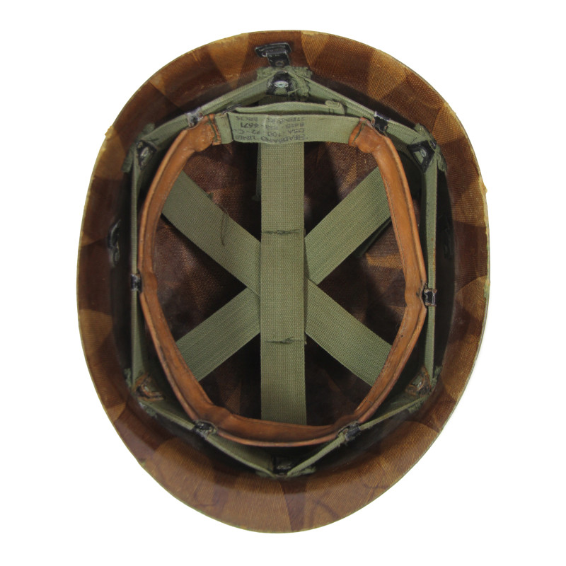 Casque M1, complet, avec couvre-casque Mitchell, 1965-1972, Viêt-Nam