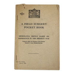Manuel britannique, A Field Surgery Pocket Book, 1944