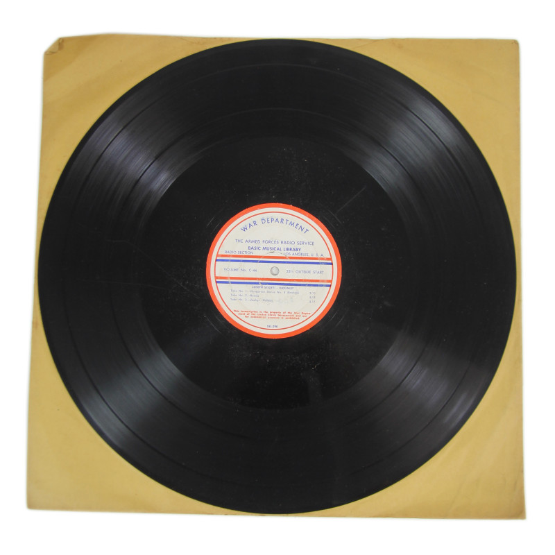 Record, The Armed Forces Radio Service, Basic Musical Library, Vol. Nos. C-43 & C-44