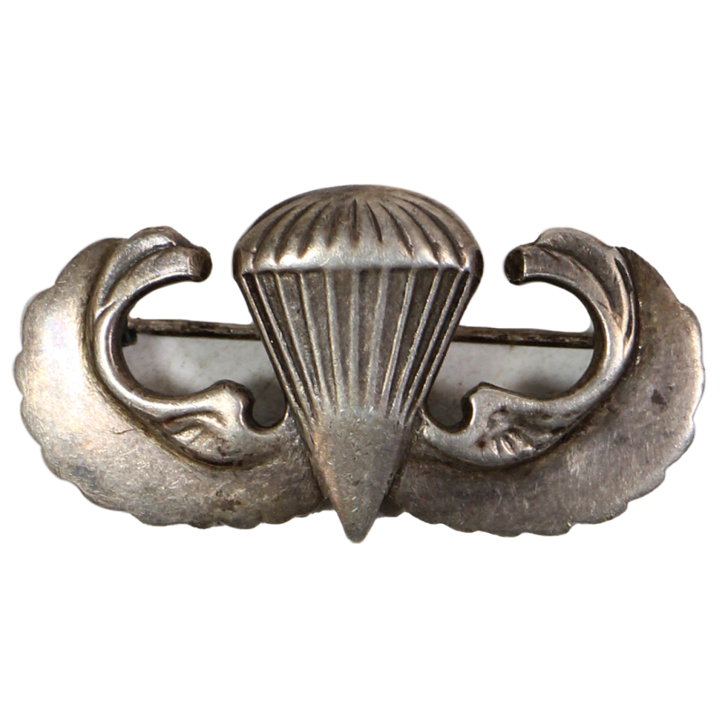 Badge, Parachutist's, 'Jump Wings', US Army, Sterling, Pin Back