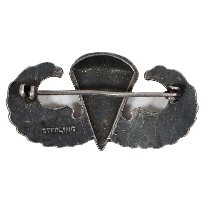 Badge, Parachutist's, 'Jump Wings', US Army, Sterling, Pin Back