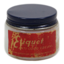 Pot de crème déodorante, Etiquet, Anti-Odor Cream, plein