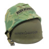 Helmet, M1, Complete, with Camouflage Cover, 1974, Vietnam, Named