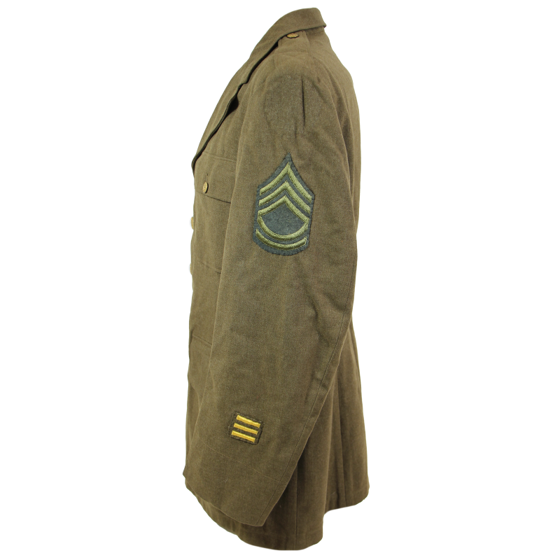 Coat, Serge, Wool, OD, Technical Sergeant, 42R, 1942