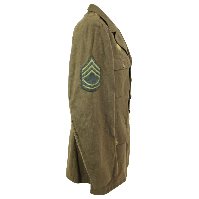 Coat, Serge, Wool, OD, Technical Sergeant, 42R, 1942