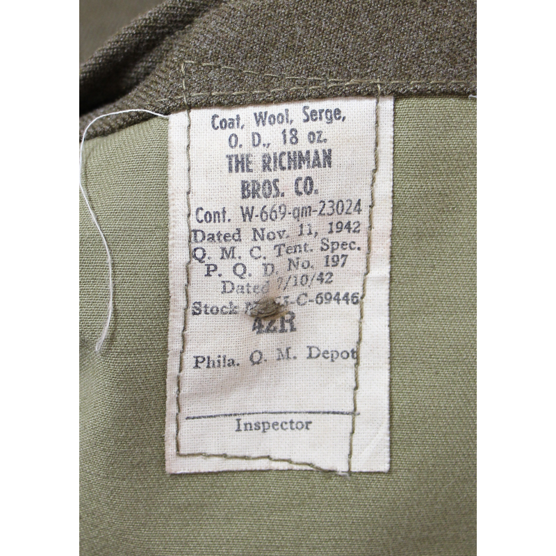 Veste de sortie, Technical Sergeant, 42R, 1942