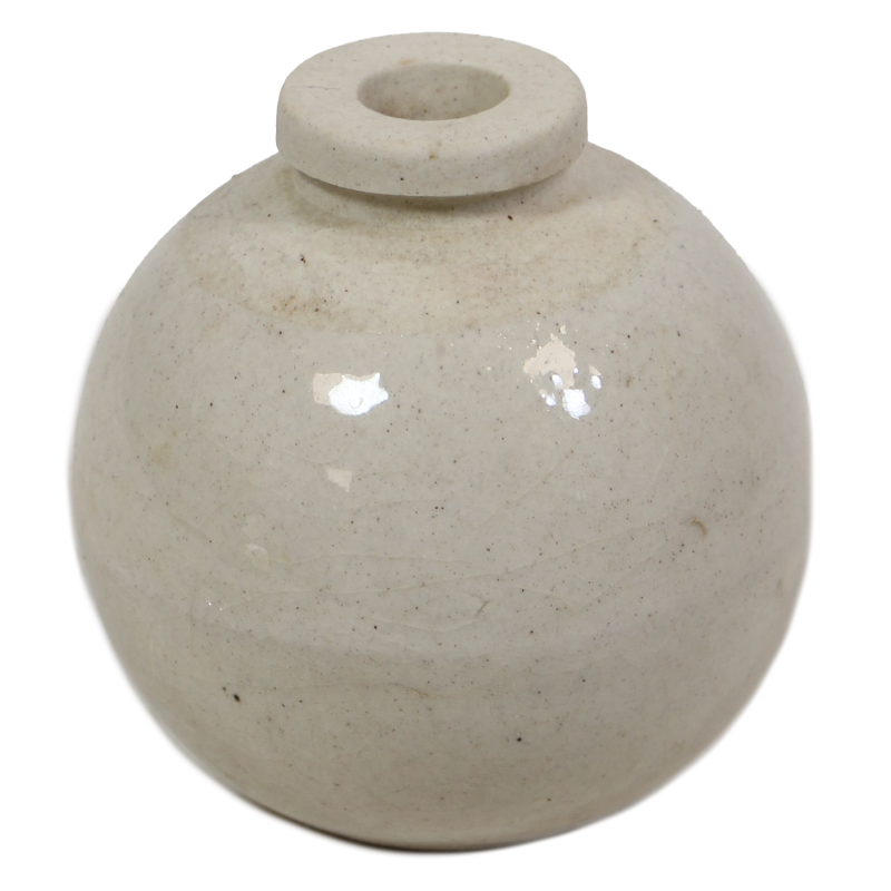 Grenade céramique, Type 4, blanche, japonaise