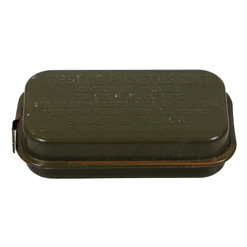 Packet, First-Aid, Carlisle, Metal, OD, 1943