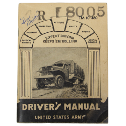 Manuel technique TM 10-460, Driver's Manual, 1942