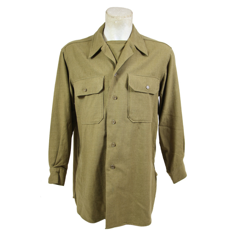 Chemise moutarde, Special, US Army, taille 16 x 32