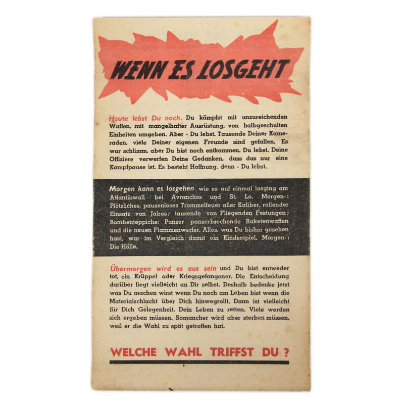 Leaflet, ZG 82 K, US, Avranches - St Lo