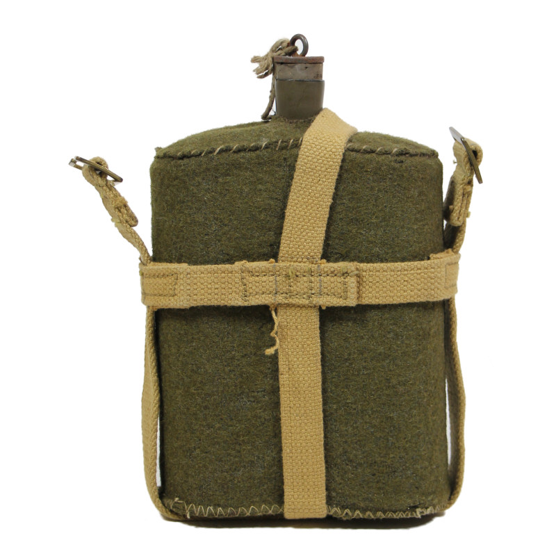 Gourde canadienne, avec porte-bidon "squelette", 1943