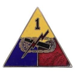 Crest, 1st Armored Division, MTO, Vanguard, à épingle