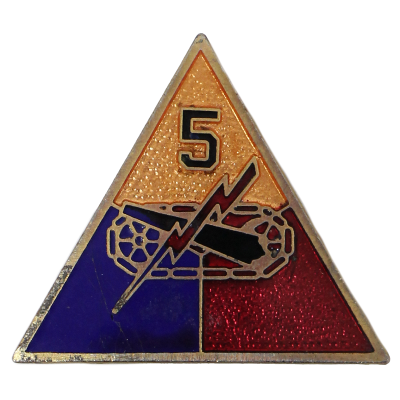 Crest, 5th Armored Division, à épingle, Normandie, Ardennes