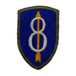 Insigne, 8th Infantry Division, bord vert