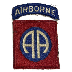 Insigne, 82nd Airborne Division, dos vert, 1943