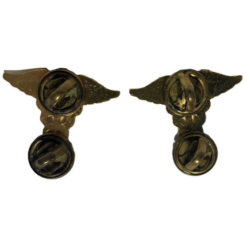 Paire d'insignes de col, officier, Medical Department, AMICO