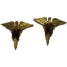 Pair, Insignias, Collar, Officer, US Army Nurse Corps, Clutch Back