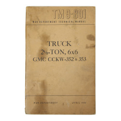 Technical Manual TM 9-801, GMC CCKW-352 & 353, 1948