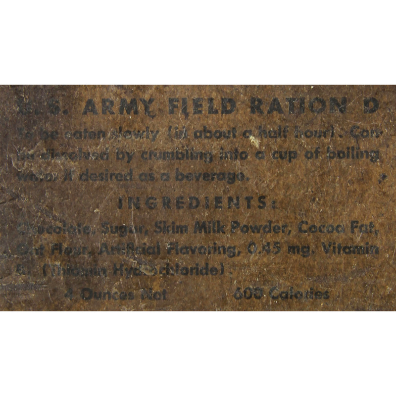 U.S. ARMY FIELD RATION D, HERSHEY CHOCOLATE CORPORATION, Normandy