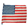 Drapeau US, 48 étoiles, sur bâton