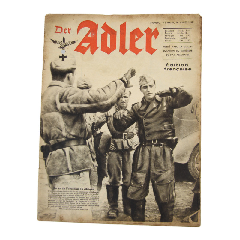 Magazine, Der Adler, 14 juillet 1942, édition française