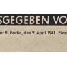 Magazine, Die Wehrmacht, 9 avril 1941