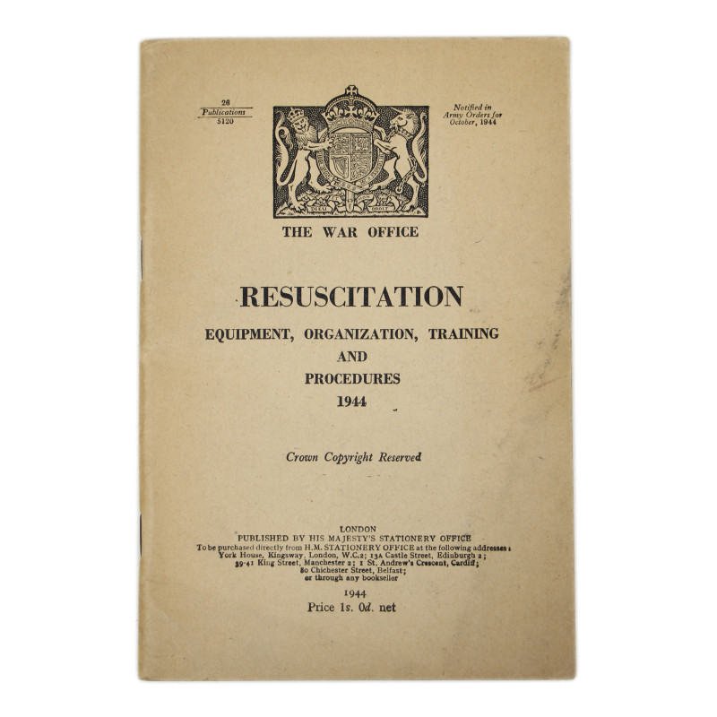 Manual, British, Resuscitation, 1944, (Airborne Wicker Basket)