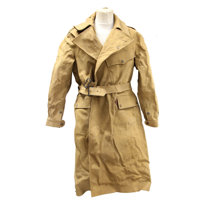 Coat, Motorcyclist, British, Rubber proofed coat, Pattern 1942