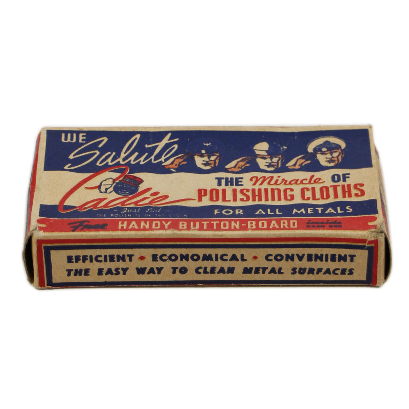 Polish and button board, WE SALUTE, Cadie Chemical Products, Inc.