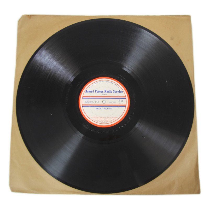 Record, Armed Forces Radio Service, Melody Round-Up