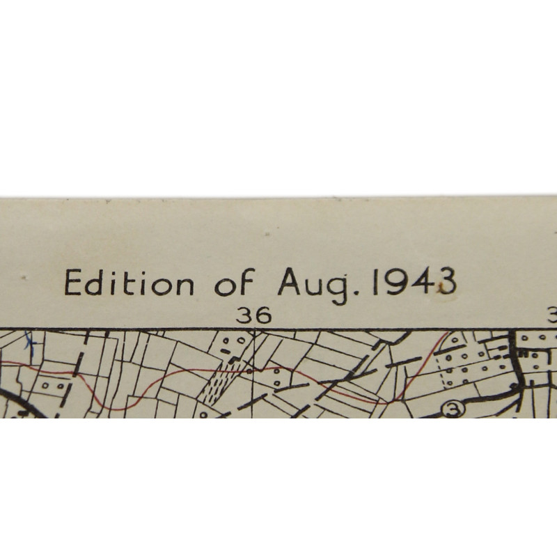 Carte britannique, GAVRAY, Normandie, 1943