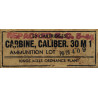 Box, Cartridge, Caliber .30 M1, KING MILLS ORDNANCE PLANT, May 1944