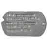 Dog Tag, Pvt. Adolph Balikowski, 596th Ambulance Co., ETO