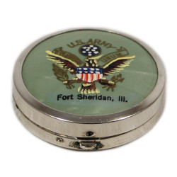 Compact, Powder, US Army, Fort Sheridan