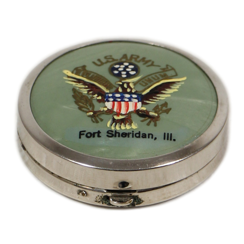 Compact, Powder, US Army, Fort Sheridan