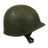 Casque M1, parachutiste, complet, avec couvre-casque Mitchell, 1963, Viêt-Nam, nominatif