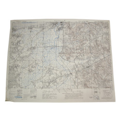 Carte britannique, DOZULÉ, Merville-Franceville, Bavent, 6th Airborne Division, 1943