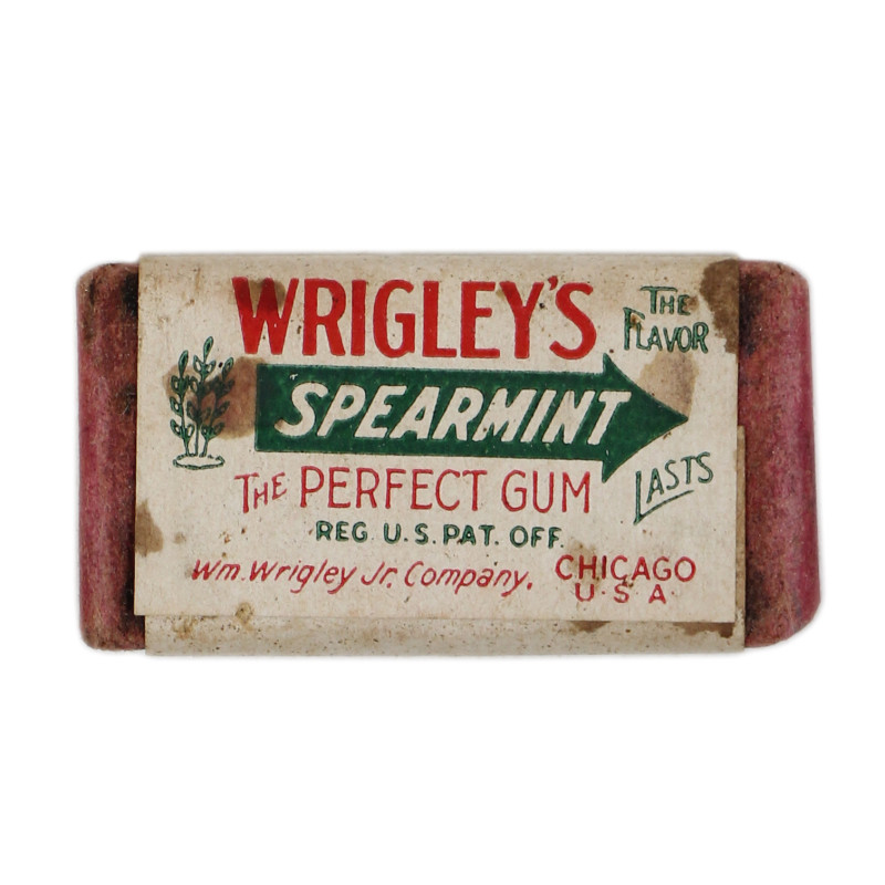 Tablette de chewing-gum, WRIGLEY'S, Spearmint, intacte