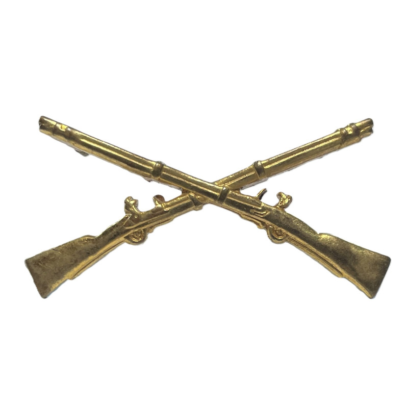 Insigne de col officier US Infantry, à pin's