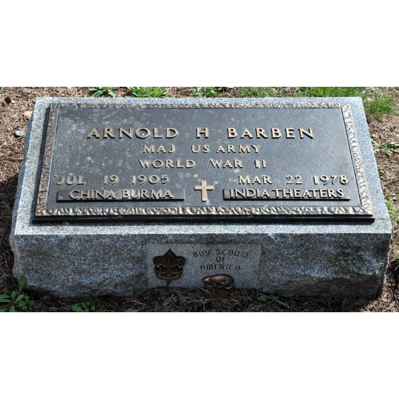 Musette M-1936, OD 7, KADIN 1944, Maj. Arnold Barben, Corps of Engineers